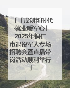 「戎创新时代·就业暖军心」2025年铜仁市退役军人专场招聘会暨直播带岗活动顺利举行