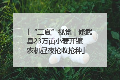 “三夏”视觉｜修武县23万亩小麦开镰 农机昼夜抢收抢种