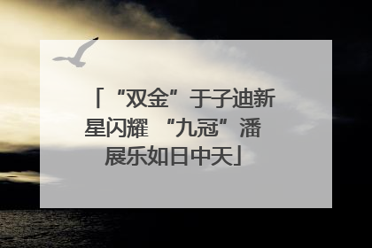 “双金”于子迪新星闪耀 “九冠”潘展乐如日中天