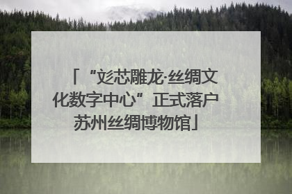 “彣芯雕龙·丝绸文化数字中心”正式落户苏州丝绸博物馆