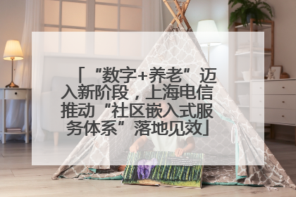 “数字+养老”迈入新阶段，上海电信推动“社区嵌入式服务体系”落地见效
