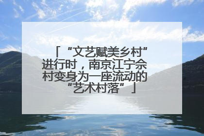 “文艺赋美乡村”进行时，南京江宁佘村变身为一座流动的“艺术村落”
