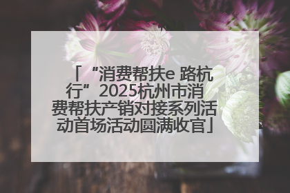 “消费帮扶e 路杭行”2025杭州市消费帮扶产销对接系列活动首场活动圆满收官