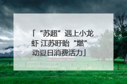 “苏超”遇上小龙虾 江苏盱眙“燃”动夏日消费活力