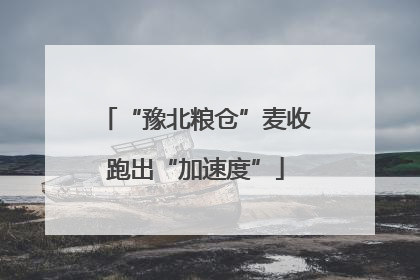 “豫北粮仓”麦收跑出“加速度”