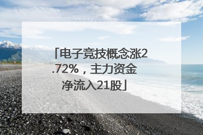 电子竞技概念涨2.72%，主力资金净流入21股