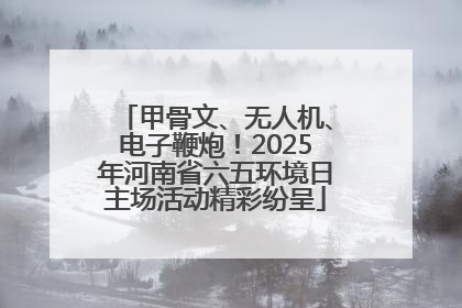 甲骨文、无人机、电子鞭炮！2025年河南省六五环境日主场活动精彩纷呈