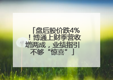 盘后股价跌4%！博通上财季营收增两成，业绩指引不够“惊喜”