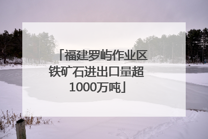 福建罗屿作业区铁矿石进出口量超1000万吨
