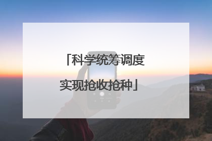 科学统筹调度实现抢收抢种