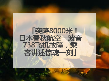 突降8000米！日本春秋航空一波音738飞机故障，乘客讲述惊魂一刻