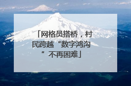 网格员搭桥，村民跨越“数字鸿沟”不再困难