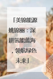 美锦能源姚锦丽：深耕氢能蓝海，领航绿色未来
