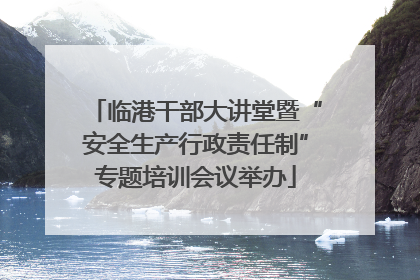 临港干部大讲堂暨“安全生产行政责任制”专题培训会议举办