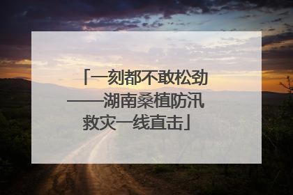 一刻都不敢松劲——湖南桑植防汛救灾一线直击