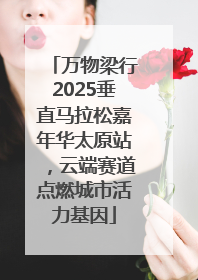 万物梁行2025垂直马拉松嘉年华太原站，云端赛道点燃城市活力基因