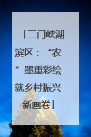 三门峡湖滨区：“农”墨重彩绘就乡村振兴新画卷