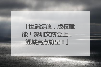 世遗绽放，版权赋能！深圳文博会上，鲤城亮点纷呈！