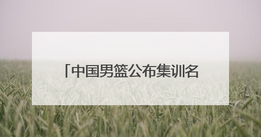 中国男篮公布集训名单，周琦、曾凡博、雷蒙、廖三宁入选