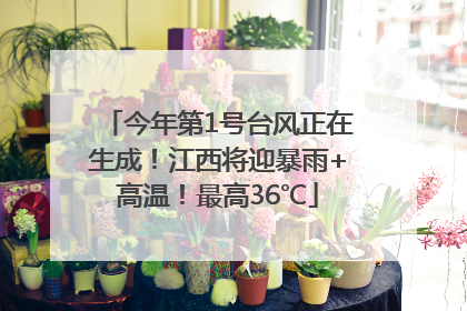 今年第1号台风正在生成！江西将迎暴雨+高温！最高36℃