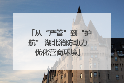 从“严管”到“护航” 湖北消防助力优化营商环境