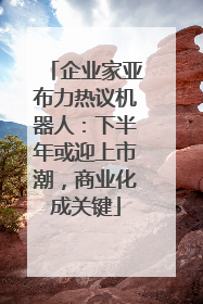 企业家亚布力热议机器人：下半年或迎上市潮，商业化成关键