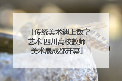 传统美术遇上数字艺术 四川高校教师美术展成都开幕