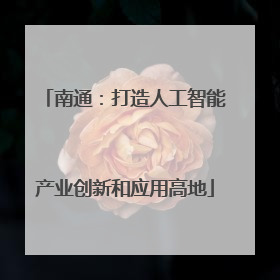 南通：打造人工智能产业创新和应用高地