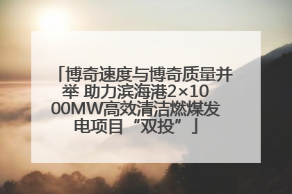 博奇速度与博奇质量并举 助力滨海港2×1000MW高效清洁燃煤发电项目“双投”