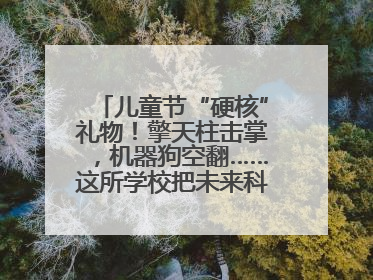 儿童节“硬核”礼物！擎天柱击掌，机器狗空翻……这所学校把未来科技搬进校园