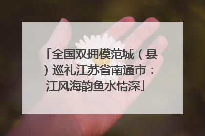全国双拥模范城（县）巡礼江苏省南通市：江风海韵鱼水情深