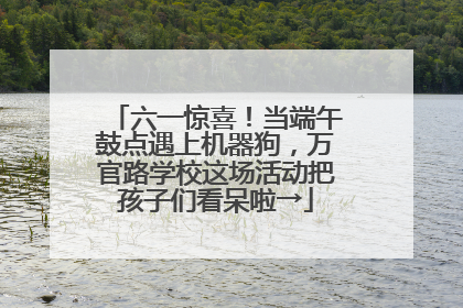 六一惊喜！当端午鼓点遇上机器狗，万官路学校这场活动把孩子们看呆啦→