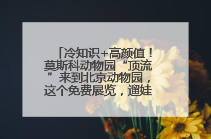 冷知识+高颜值！莫斯科动物园“顶流”来到北京动物园，这个免费展览，遛娃拍照两不误！