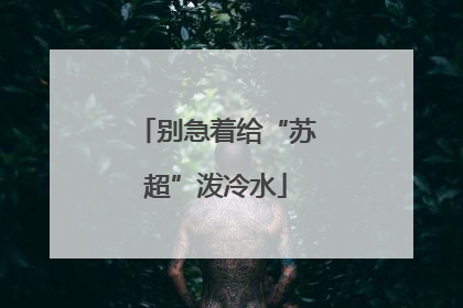 别急着给“苏超”泼冷水