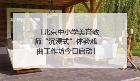 北京中小学美育教师“沉浸式”体验戏曲工作坊今日启动