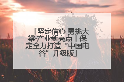 坚定信心 勇挑大梁·产业新亮点丨保定全力打造“中国电谷”升级版