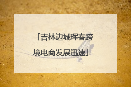 吉林边城珲春跨境电商发展迅速