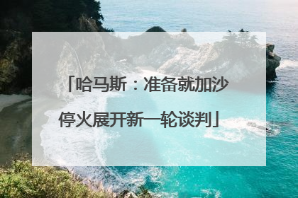 哈马斯：准备就加沙停火展开新一轮谈判