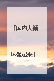 国内大循环强起来