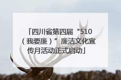 四川省第四届“510（我要廉）”廉洁文化宣传月活动正式启动