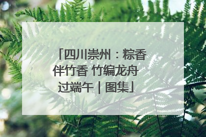 四川崇州：粽香伴竹香 竹编龙舟过端午｜图集