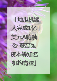 地瓜机器人完成1亿美元A轮融资 获高瓴资本等知名机构青睐
