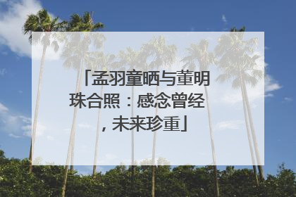 孟羽童晒与董明珠合照：感念曾经，未来珍重