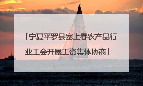 宁夏平罗县塞上春农产品行业工会开展工资集体协商