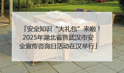 安全知识“大礼包”来啦！2025年湖北省暨武汉市安全宣传咨询日活动在汉举行