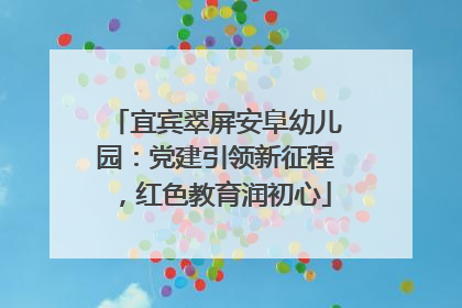 宜宾翠屏安阜幼儿园：党建引领新征程，红色教育润初心