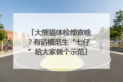 大熊猫体检都查啥？有请模范生“七仔”给大家做个示范