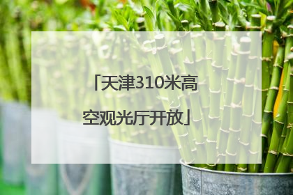 天津310米高空观光厅开放
