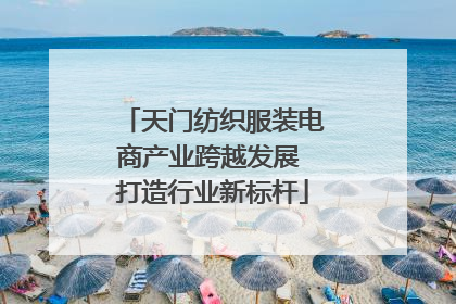 天门纺织服装电商产业跨越发展 打造行业新标杆