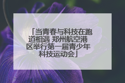 当青春与科技在跑道相遇 郑州航空港区举行第一届青少年科技运动会